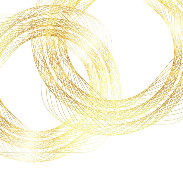 Éléments de conception Vague de nombreuses lignes scintillantes Bandes ondulées de lueur verticale abstraite sur fond blanc isolé Dessin au trait créatif Illustration vectorielle EPS 10 style art déco pour invitation de mariage