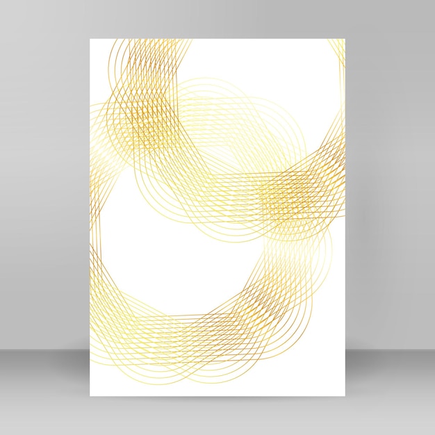 Éléments de conception Vague de nombreuses lignes scintillantes Bandes ondulées de lueur verticale abstraite sur fond blanc isolé Dessin au trait créatif Illustration vectorielle EPS 10 style art déco pour invitation de mariage