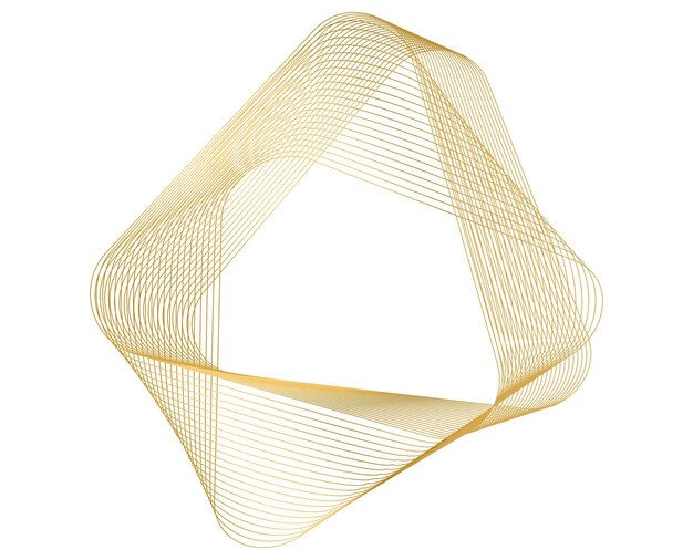 Éléments de conception Vague de nombreuses lignes scintillantes Bandes ondulées de lueur verticale abstraite sur fond blanc isolé Dessin au trait créatif Illustration vectorielle EPS 10 style art déco pour invitation de mariage