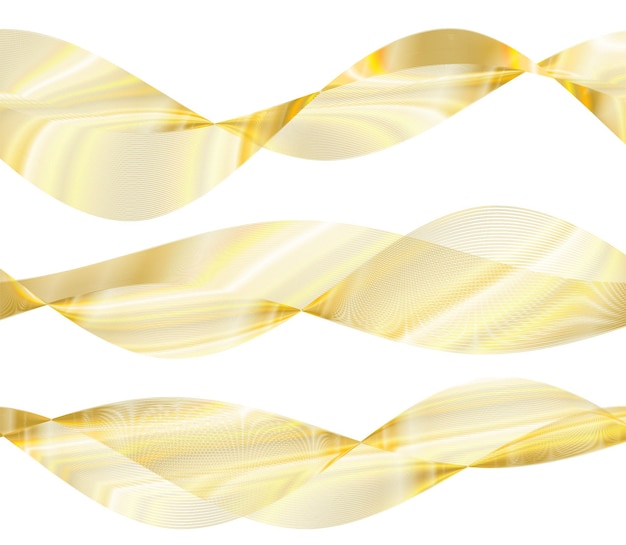 Vecteur Éléments de conception vague de nombreuses lignes scintillantes bandes ondulées de lueur verticale abstraite sur fond blanc isolé dessin au trait créatif illustration vectorielle eps 10 style art déco pour invitation de mariage