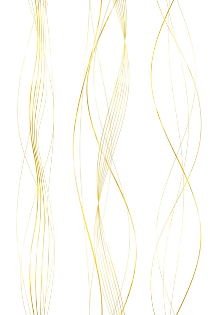 Vecteur Éléments de conception vague de nombreuses lignes scintillantes bandes ondulées de lueur verticale abstraite sur fond blanc isolé dessin au trait créatif illustration vectorielle eps 10 style art déco pour invitation de mariage