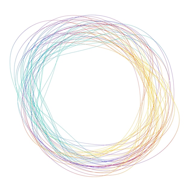 Éléments de conception Vague de nombreuses lignes violettes anneau de cercle Bandes ondulées verticales abstraites sur fond blanc isolé Illustration vectorielle EPS 10 Vagues colorées avec des lignes créées à l'aide de l'outil de fusion