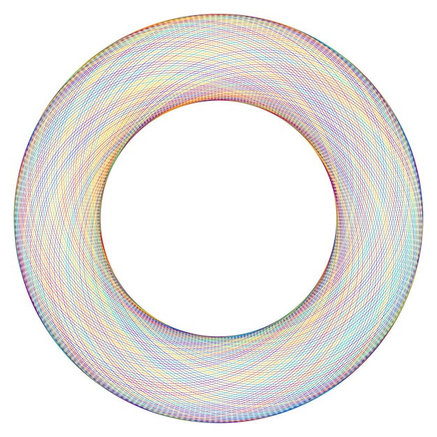 Éléments de conception Vague de nombreuses lignes violettes anneau de cercle Bandes ondulées verticales abstraites sur fond blanc isolé Illustration vectorielle EPS 10 Vagues colorées avec des lignes créées à l'aide de l'outil de fusion