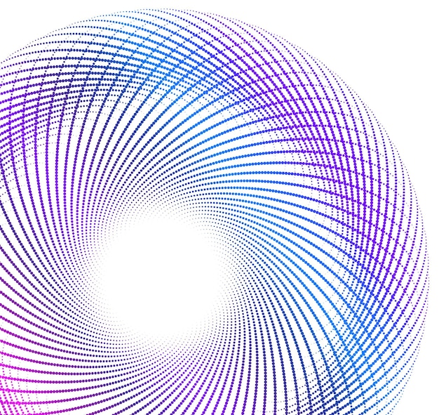 Éléments de conception Vague de nombreuses lignes violettes anneau de cercle Bandes ondulées verticales abstraites sur fond blanc isolé Illustration vectorielle EPS 10 Vagues colorées avec des lignes créées à l'aide de l'outil de fusion