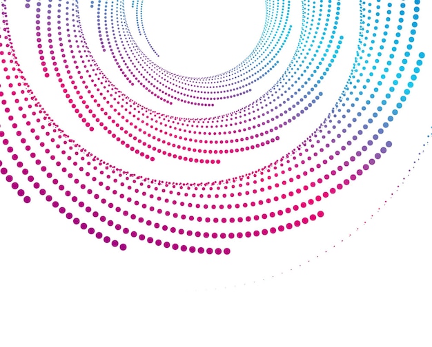 Éléments de conception Vague de nombreuses lignes violettes anneau de cercle Bandes ondulées verticales abstraites sur fond blanc isolé Illustration vectorielle EPS 10 Vagues colorées avec des lignes créées à l'aide de l'outil de fusion