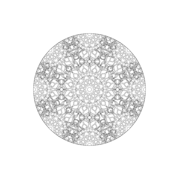 Éléments De Décoration Art Mandala Motif Circulaire