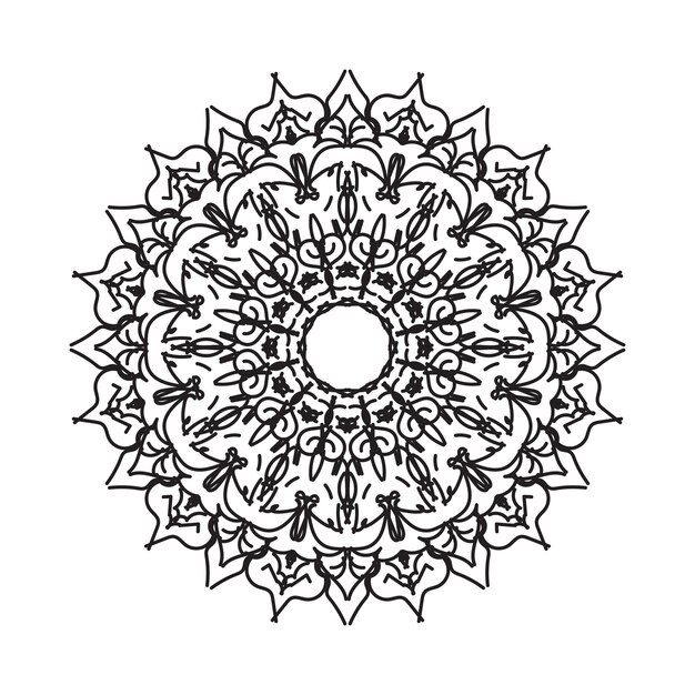 Des éléments De Décoration D'art Mandala à Motif Circulaire