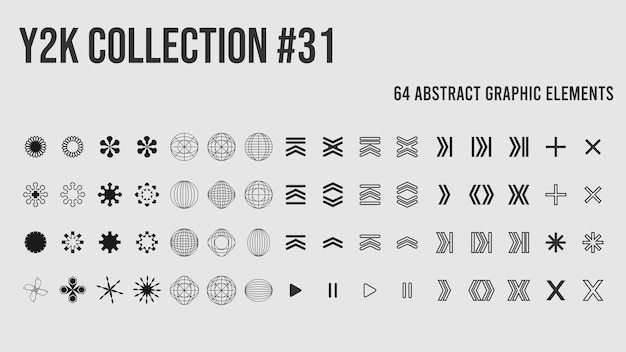 Éléments de design géométriques à la mode Formes et cadres simples