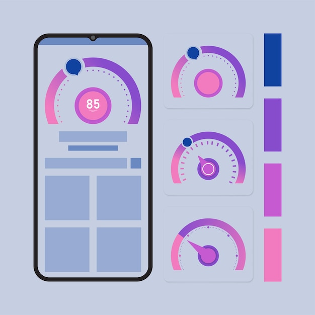 éléments graphiques pour la conception de l'interface utilisateur