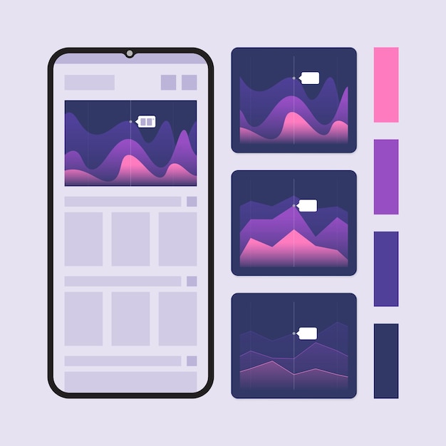 éléments graphiques pour la conception de l'interface utilisateur