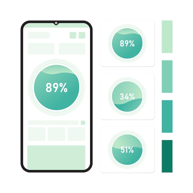éléments graphiques pour la conception de l'interface utilisateur