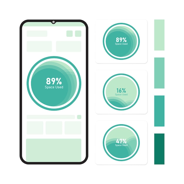 éléments graphiques pour la conception de l'interface utilisateur