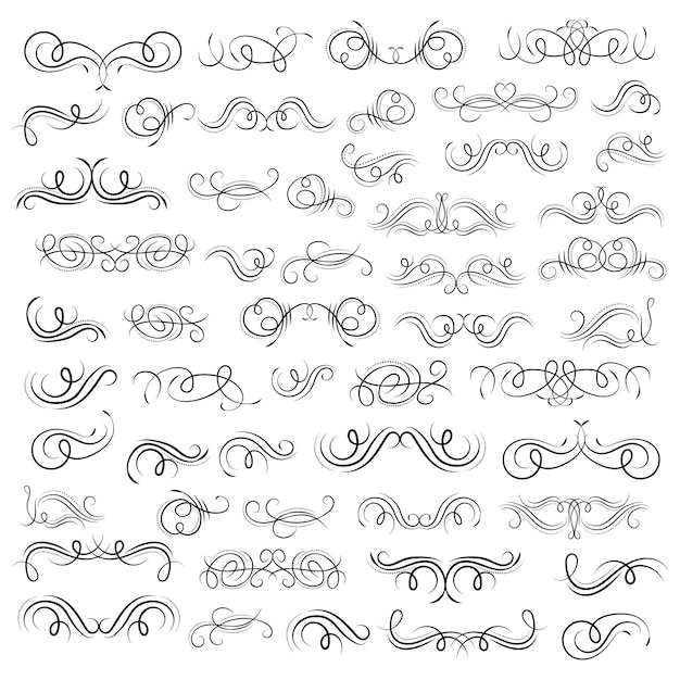 Éléments graphiques vectoriels pour la conception Éléments vectoriels Éléments tourbillonnants Illustration décorative
