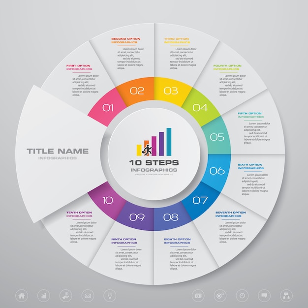 Éléments D'infographie Graphique De Cycle.