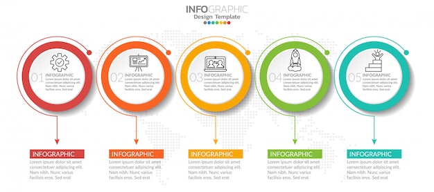 Éléments D'infographie Avec Icône Et Option.