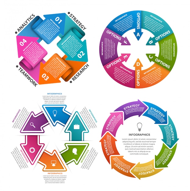 Vecteur Éléments d'infographie pour les présentations.