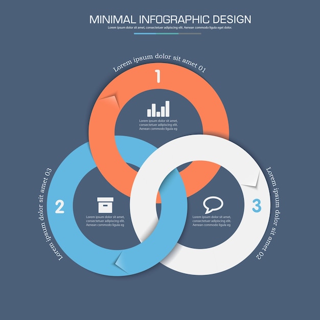 Vecteur Éléments d'infographie avec processus de cercle d'icône d'entreprise ou étapes et options conception de vecteur de flux de travail