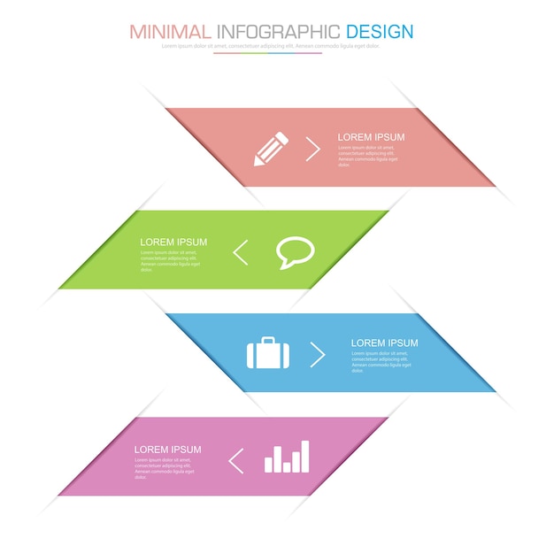 Éléments d'infographie avec processus de cercle d'icône d'entreprise ou étapes et options conception de vecteur de flux de travail