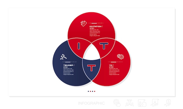 Éléments Infographiques Du Diagramme De Venn Et éléments Infographiques Illustration De Stock, Graphique, Icône