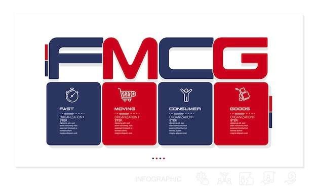 Éléments Infographiques Fmcg Et éléments Infographiques Stock Illustration Infographique, Organigramme
