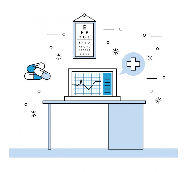 Éléments Médicaux De La Salle De Consultation