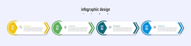 Vecteur Éléments de modèle d'infographie vecteur premium