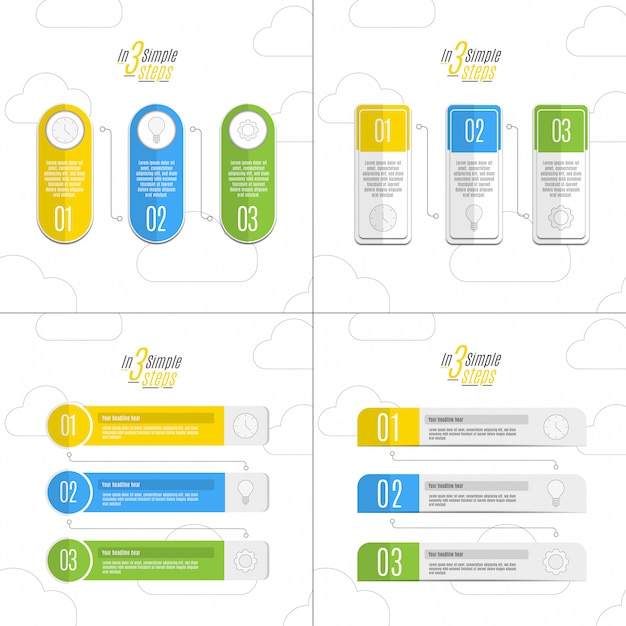 Vecteur Éléments de modèle infographique affaires