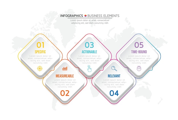 Éléments Pour Infographie. Présentation Et Graphique. étapes Ou Processus. Nombre D'options Conception De Modèle De Flux De Travail. 6 étapes.