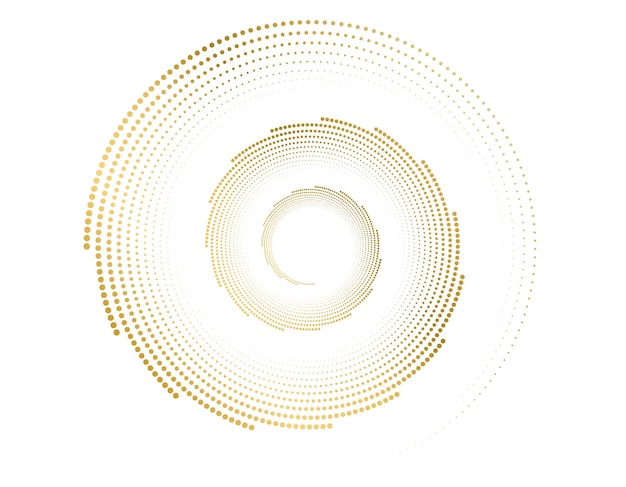 Des éléments en spirale de couleur Vague de nombreuses lignes d'or violet anneau de cercle bandes ondulées verticales abstraites sur fond blanc vecteur isolé