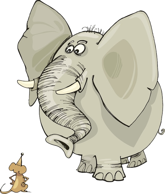 Éléphant Et Souris