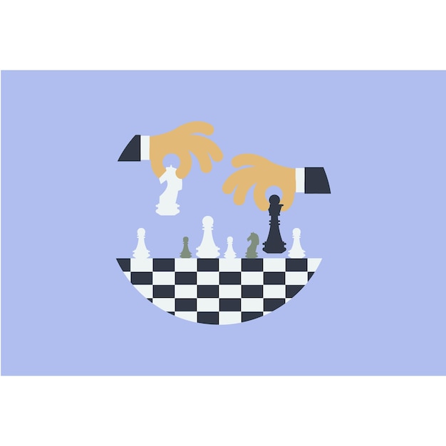 Vecteur Élevez vos dessins pour la journée mondiale des échecs avec un design d'icône d'art vectoriel captivant