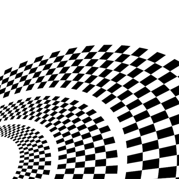 Ellipses de drapeau noir et blanc