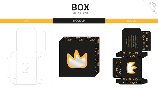 Emballage De Boîte Et Maquette Modèle Découpé