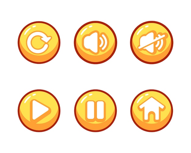 Emballage De Boutons Vectoriels