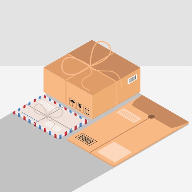 Emballage enveloppes courrier