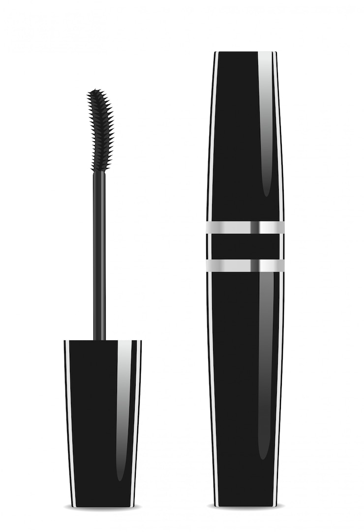 Emballage de mascara noir.