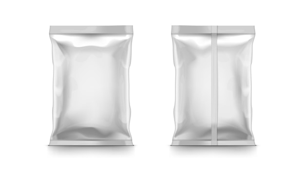 Vecteur emballage de sac en plastique vierge pour aliments