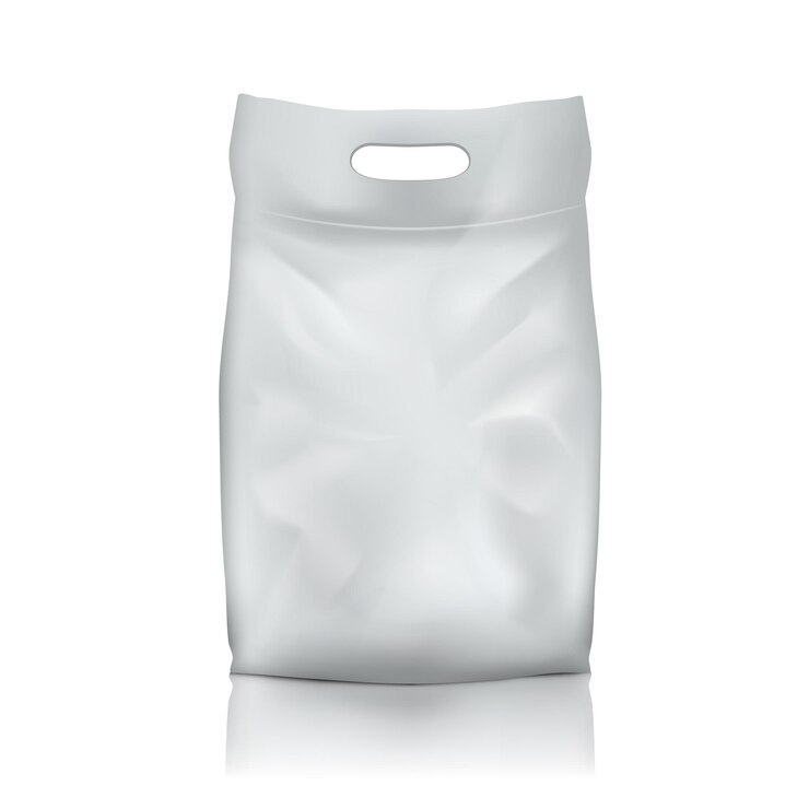 Emballage de sac de sachet de papier d'aluminium vierge ou de poche en papier