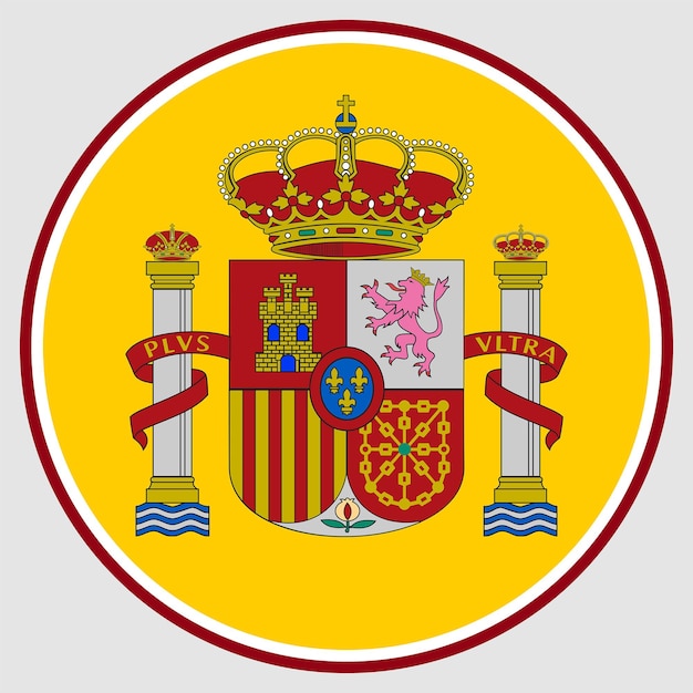 Vecteur emblème espagnol symbole de toute une nation