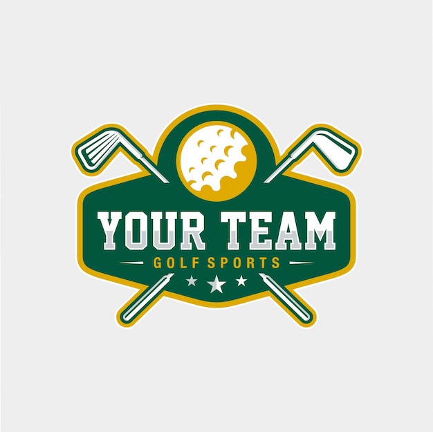 Emblème De Golf Logo Template Design