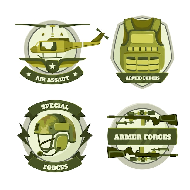 Emblème de guerre dessiné à la main