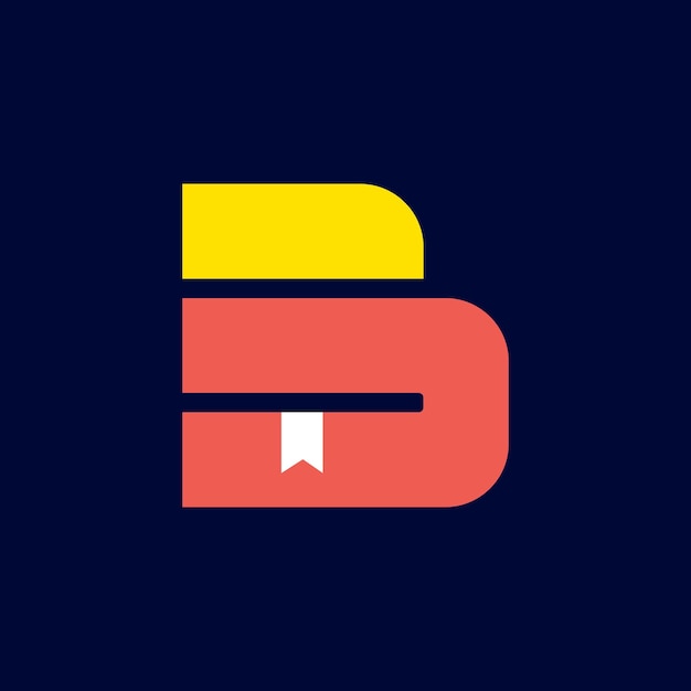 Vecteur emblème de la lettre b monogramme unique et haut de gamme