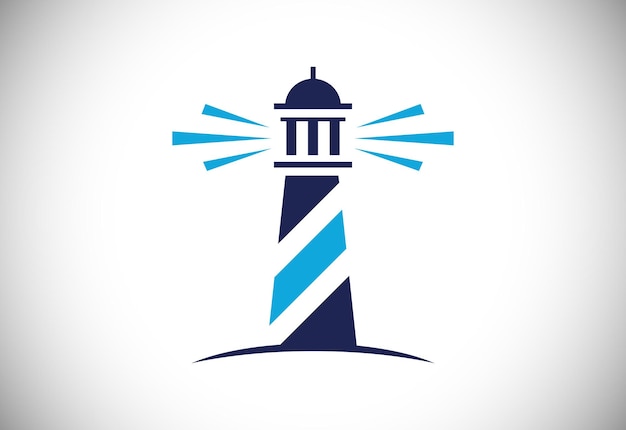 Vecteur emblème de logo de phare professionnel moderne harbour logo phare logo design vecteur