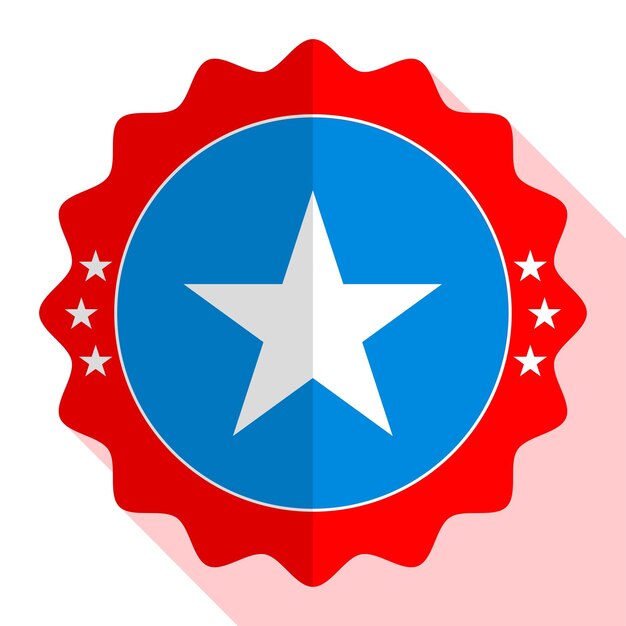 L'emblème De Qualité De La Somalie Est Le Bouton De L'étiquette De Signalisation Illustration Vectorielle