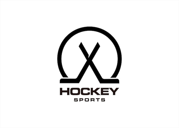 Emblème De Symbole De Logo De Hockey Sur Glace