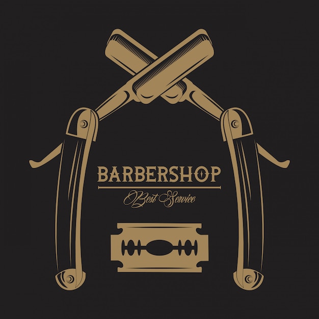 Emblème Vintage Barbershop