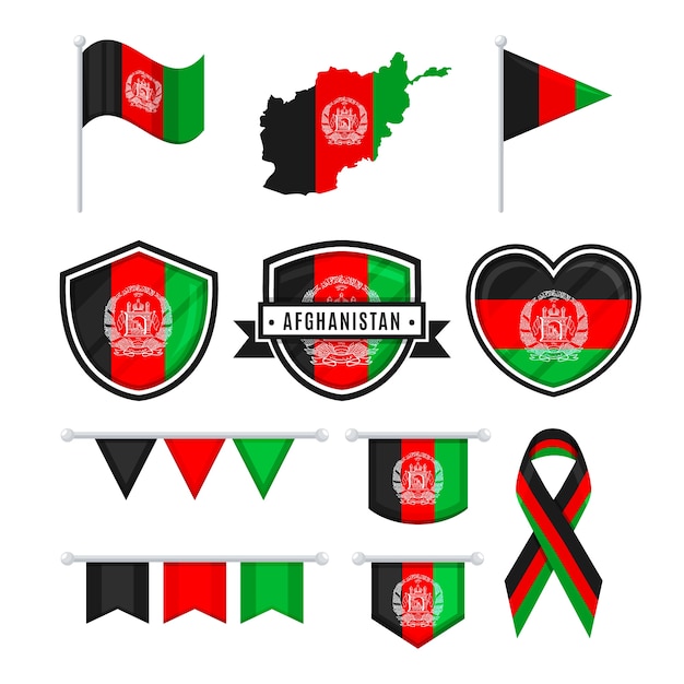 Emblèmes Nationaux De L'afghanistan Design Plat