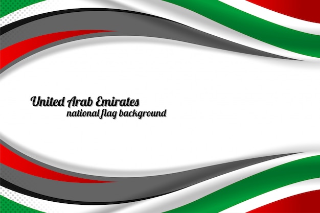 Emirats Arabes Unis Drapeau Concept Fond