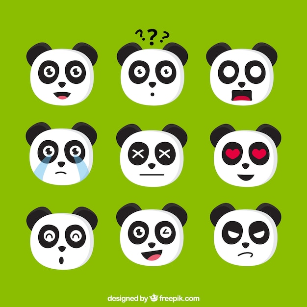 Emoji Paquet De Panda Expressive