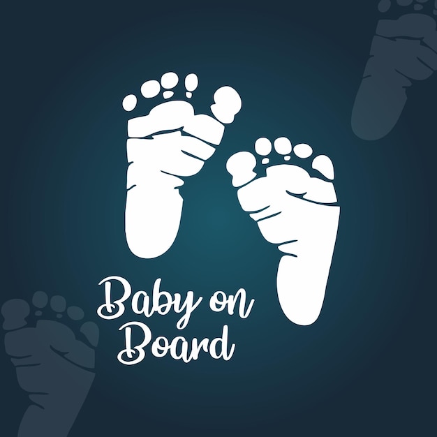 Des empreintes de bébé à bord